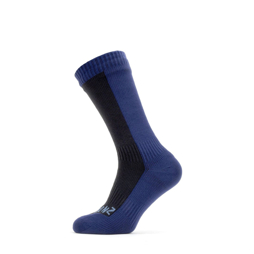 Seal Skinz Starston Waterproof Cold Weather Mid Length Sock #color_black-navy-blue