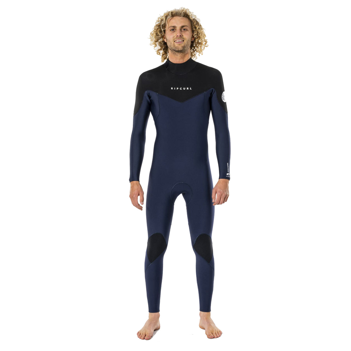 Ripcurl Men's Dawn Patrol 3/2mm Steamer Back Zip Wetsuit Navy / Small-Navy / Medium-Navy / Large #- 53 Degrees North 