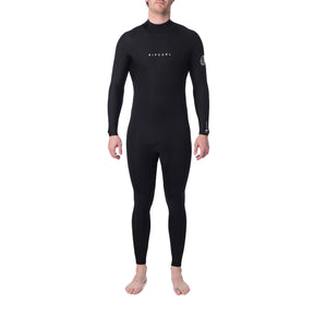 Ripcurl Men's Dawn Patrol 5/3mm Steamer Back Zip Wetsuit Black / Small-Black / Medium-Black / Large #- 53 Degrees North 