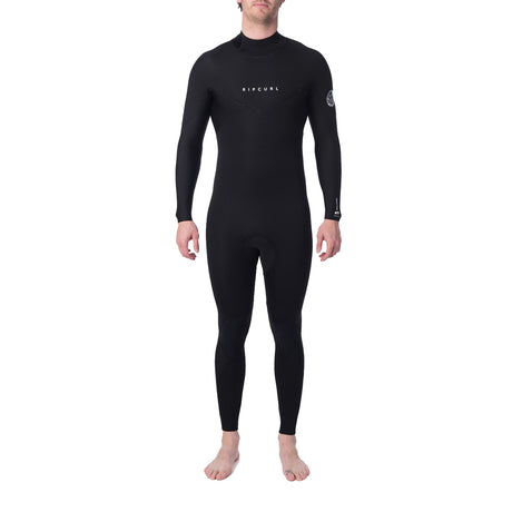 Ripcurl Men's Dawn Patrol 5/3mm Steamer Back Zip Wetsuit Black / Small-Black / Medium-Black / Large #- 53 Degrees North 