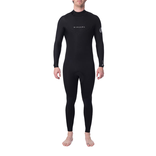 Ripcurl Men's Dawn Patrol 5/3mm Steamer Back Zip Wetsuit Black / Small-Black / Medium-Black / Large #- 53 Degrees North 