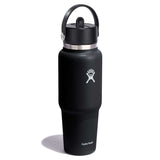 Hydro Flask 32oz Wide Mouth Travel Bottle with Straw Cap Moonshadow-Trillium-Black-Indigo #- 53 Degrees North 