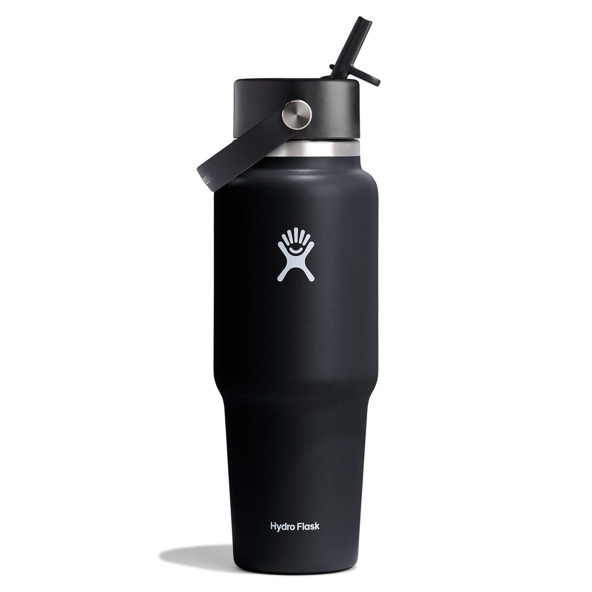 Hydro Flask 32oz Wide Mouth Travel Bottle with Straw Cap Moonshadow-Trillium-Black-Indigo #- 53 Degrees North 