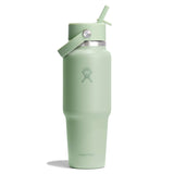 Hydro Flask 32oz Travel Bottle with Straw Cap Aloe-Trillium #- 53 Degrees North 