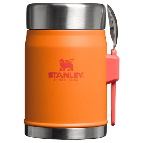 Stanley Classic Legendary Food Jar + Spork 0.4L Matte Black Pebble-Goldenrod Coral-Violet Blossom-Hammertone Green-Rose Quartz #- 53 Degrees North 