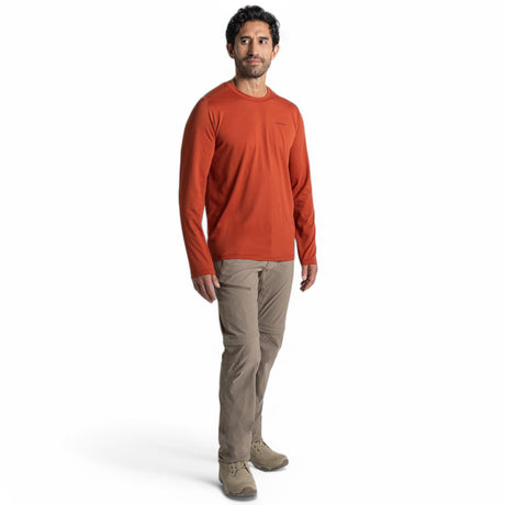 Craghoppers Men's Nosilife Abel Long Sleeve T-Shirt Lichen Green / Small-Lichen Green / Medium-Lichen Green / Large-Lichen Green / X-Large-Lichen Green / XX-Large #- 53 Degrees North 