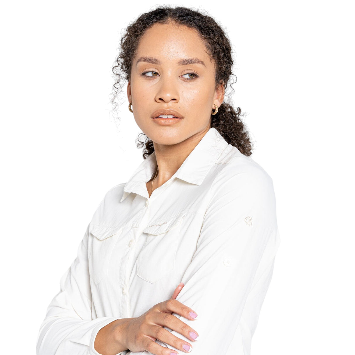 Craghoppers Women's Nosilife Adventure II Long Sleeve Shirt Red Sandstone / X-Small-Red Sandstone / Small-Red Sandstone / Medium-Red Sandstone / Large-Red Sandstone / X-Large #- 53 Degrees North 