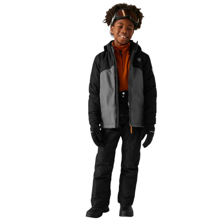 Dare 2b Kids' Impose Jacket Black/Iron Gate / Age 5-6-Black/Iron Gate / Age 7-8-Black/Iron Gate / Age 9-10-Black/Iron Gate / Age 11-12-Black/Iron Gate / Age 13 #- 53 Degrees North 