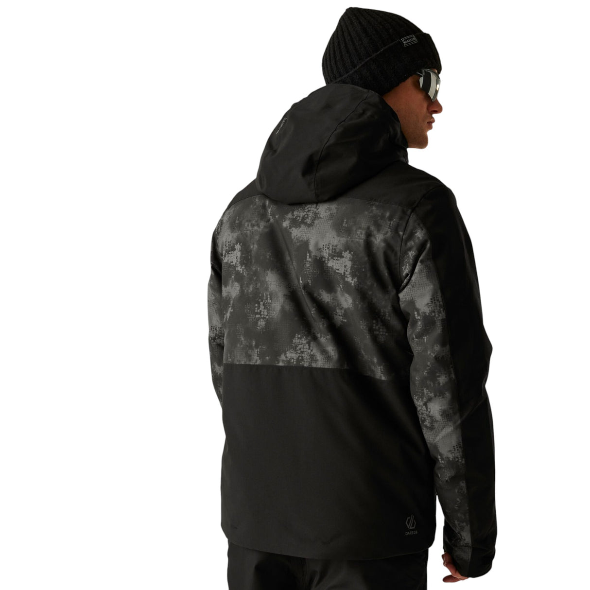 Dare 2b Men's Baseplate Jacket Black/Iron Gate Distressed Print / Small-Black/Iron Gate Distressed Print / Medium-Black/Iron Gate Distressed Print / Large-Black/Iron Gate Distressed Print / X-Large-Black/Iron Gate Distressed Print / XX-Large #- 53 Degrees North 