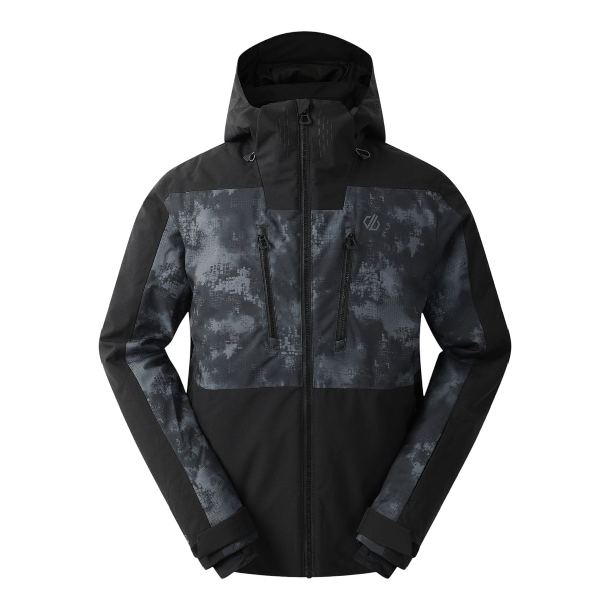 Dare 2b Men's Baseplate Jacket Black/Iron Gate Distressed Print / Small-Black/Iron Gate Distressed Print / Medium-Black/Iron Gate Distressed Print / Large-Black/Iron Gate Distressed Print / X-Large-Black/Iron Gate Distressed Print / XX-Large #- 53 Degrees North 