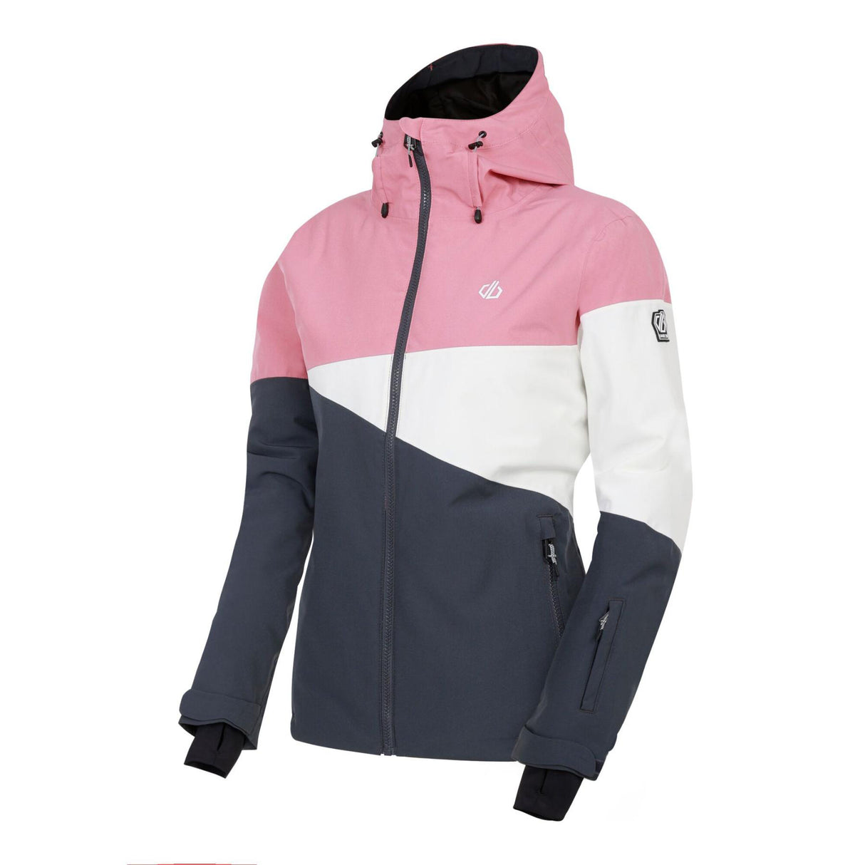 Dare 2b Women's Ice Jacket Dusty Rose/Ebony Grey / X-Small-Dusty Rose/Ebony Grey / Small-Dusty Rose/Ebony Grey / Medium-Dusty Rose/Ebony Grey / Large-Dusty Rose/Ebony Grey / X-Large #- 53 Degrees North 