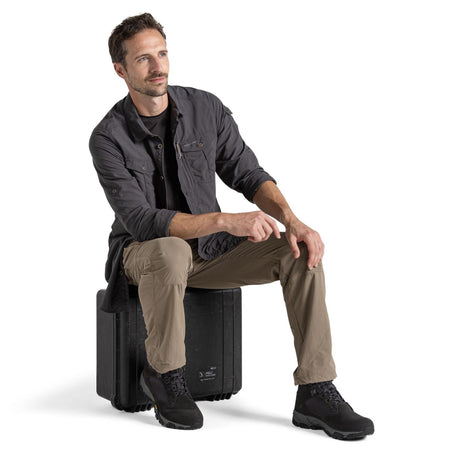 Craghoppers Men's Nosilife Adventure Long Sleeve Shirt III Parchment / Small-Parchment / Medium-Parchment / Large-Parchment / X-Large-Parchment / XX-Large #- 53 Degrees North 