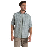 Craghoppers Men's Nosilife Nuoro Check Long Sleeve Shirt III Lichen Green/Ecru Check / Small-Lichen Green/Ecru Check / Medium-Lichen Green/Ecru Check / Large-Lichen Green/Ecru Check / X-Large-Lichen Green/Ecru Check / XX-Large #- 53 Degrees North 