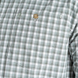 Craghoppers Men's Nosilife Nuoro Check Long Sleeve Shirt III Lichen Green/Ecru Check / Small-Lichen Green/Ecru Check / Medium-Lichen Green/Ecru Check / Large-Lichen Green/Ecru Check / X-Large-Lichen Green/Ecru Check / XX-Large #- 53 Degrees North 