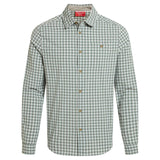 Craghoppers Men's Nosilife Nuoro Check Long Sleeve Shirt III Lichen Green/Ecru Check / Small-Lichen Green/Ecru Check / Medium-Lichen Green/Ecru Check / Large-Lichen Green/Ecru Check / X-Large-Lichen Green/Ecru Check / XX-Large #- 53 Degrees North 