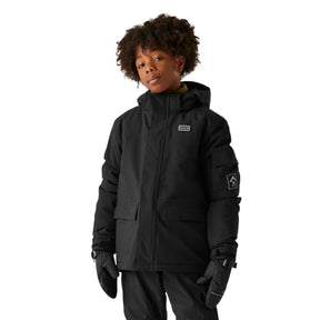 Dare 2b Kids' Shredder Jacket Black / Age 5-6-Black / Age 7-8-Black / Age 9-10-Black / Age 11-12-Black / Age 13 #- 53 Degrees North 
