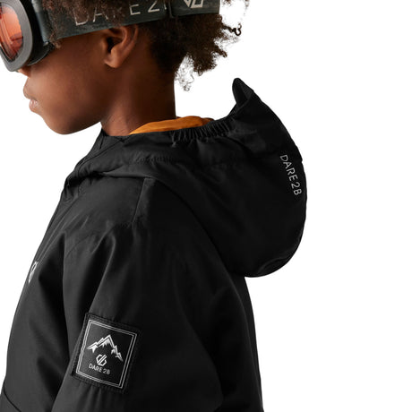 Dare 2b Kids' Freehand Jacket Black/Distressed Print / Age 5-6-Black/Distressed Print / Age 7-8-Black/Distressed Print / Age 9-10-Black/Distressed Print / Age 11-12-Black/Distressed Print / Age 13 #- 53 Degrees North 