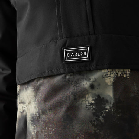 Dare 2b Kids' Freehand Jacket Black/Distressed Print / Age 5-6-Black/Distressed Print / Age 7-8-Black/Distressed Print / Age 9-10-Black/Distressed Print / Age 11-12-Black/Distressed Print / Age 13 #- 53 Degrees North 