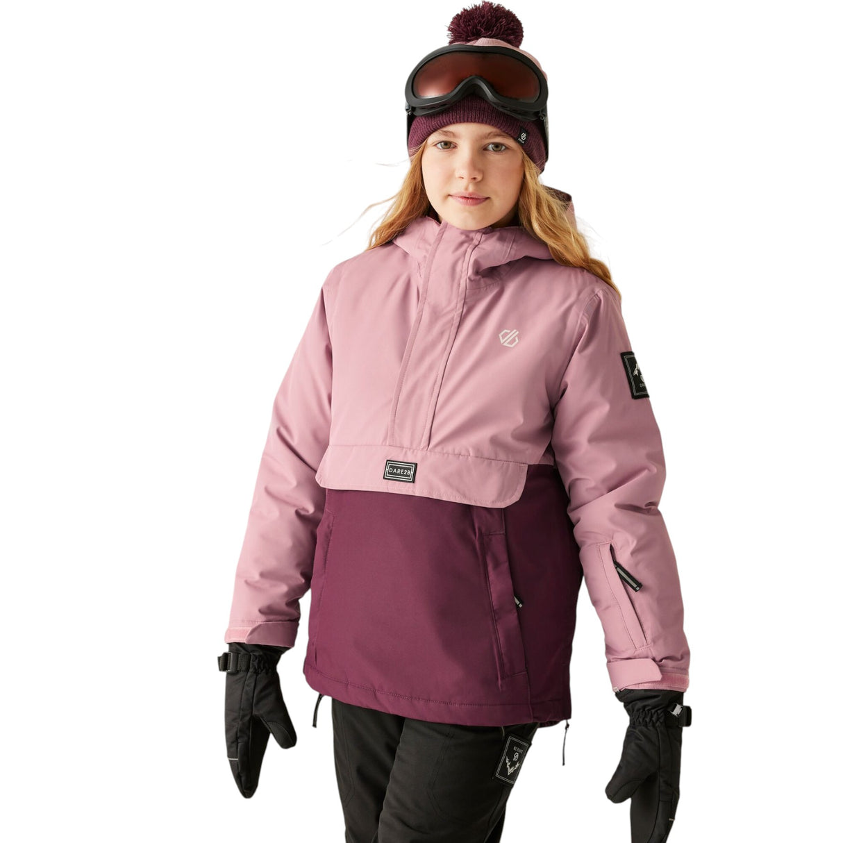 Dare 2b Kids' Freehand Jacket Black/Distressed Print / Age 5-6-Black/Distressed Print / Age 7-8-Black/Distressed Print / Age 9-10-Black/Distressed Print / Age 11-12-Black/Distressed Print / Age 13 #- 53 Degrees North 