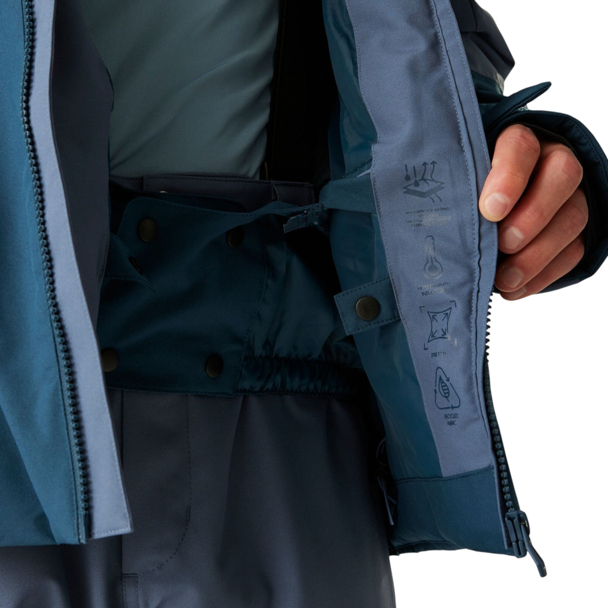 Dare 2b Men's Halfpipe Jacket Blue Indigo/Moonlight Denim / X-Small-Blue Indigo/Moonlight Denim / Small-Blue Indigo/Moonlight Denim / Medium-Blue Indigo/Moonlight Denim / Large-Blue Indigo/Moonlight Denim / X-Large #- 53 Degrees North 