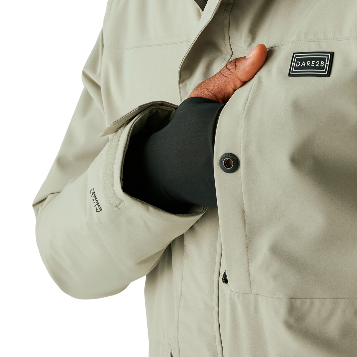 Dare 2b Men's Twin Tip Jacket Abbey Stone / X-Small-Abbey Stone / Small-Abbey Stone / Medium-Abbey Stone / Large-Abbey Stone / X-Large #- 53 Degrees North 