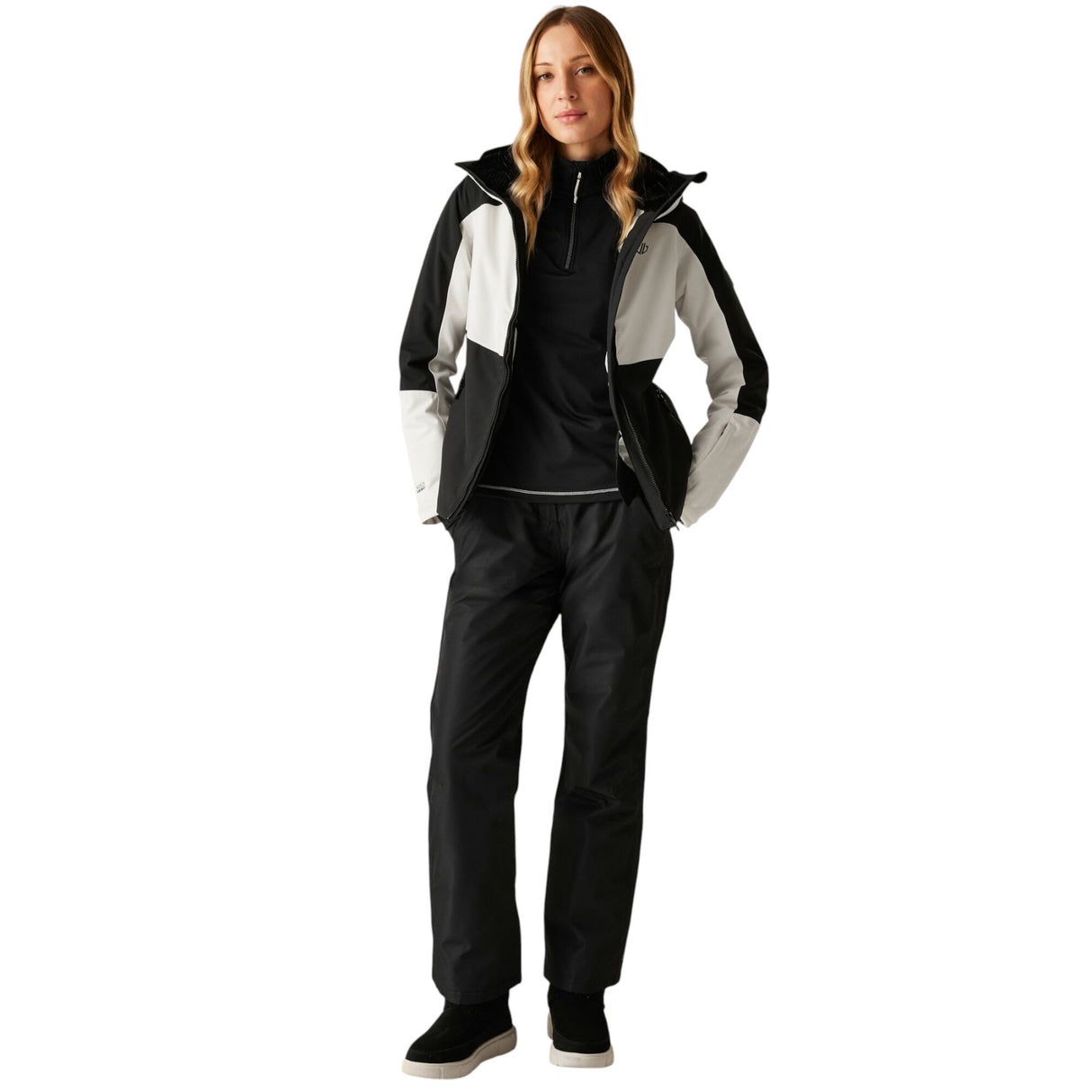 Dare 2b Women's Flurry Jacket Egret/Black / X-Small-Egret/Black / Small-Egret/Black / Medium-Egret/Black / Large-Egret/Black / X-Large #- 53 Degrees North 