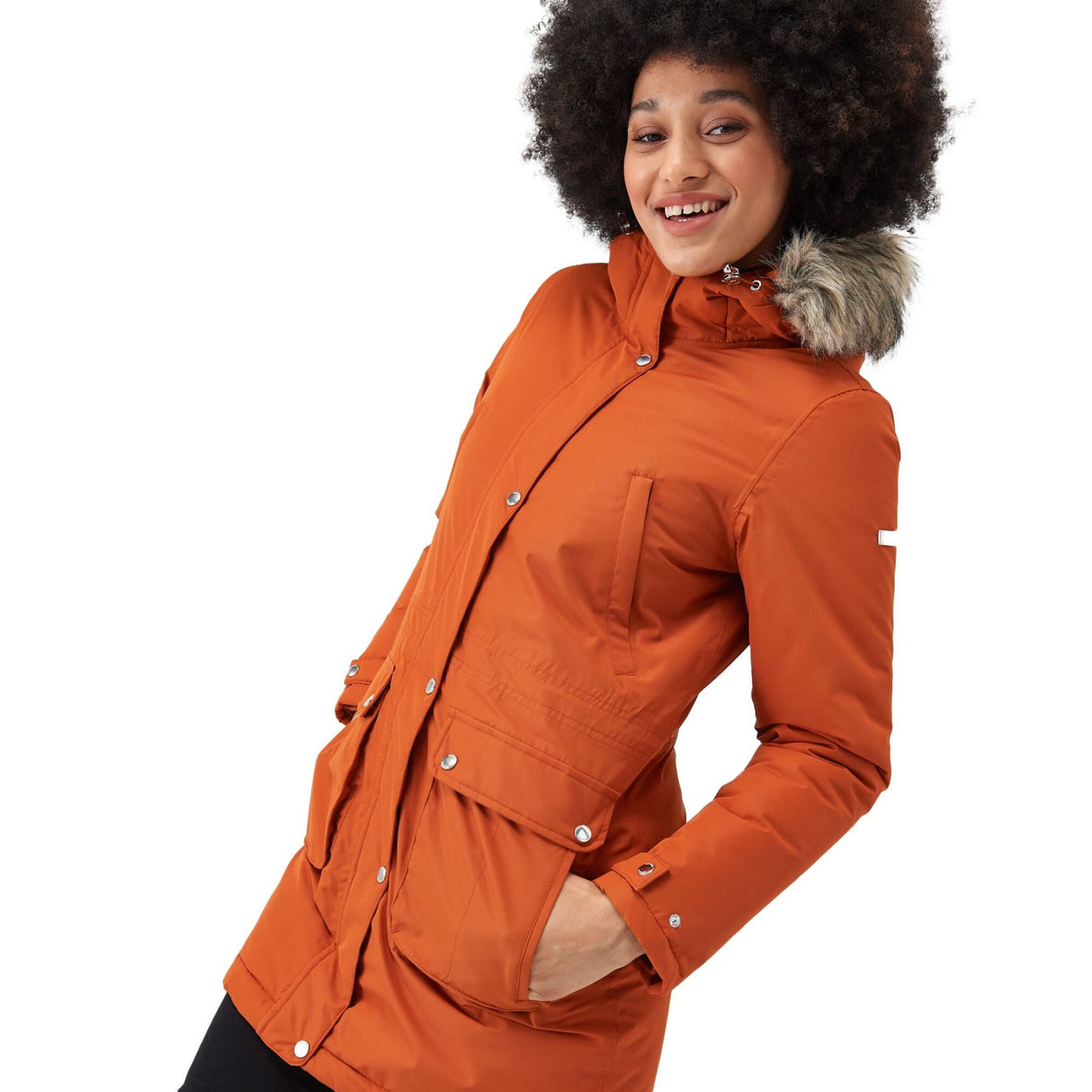 Regatta Women's Voltera Heated Parka Jacket Burnt Copper / X-Small-Burnt Copper / Small-Burnt Copper / Medium-Burnt Copper / Large-Burnt Copper / X-Large #- 53 Degrees North 