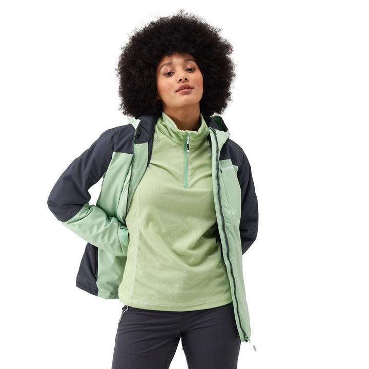 Regatta Women's Highton Stretch Padded Jacket II #color_quiet-green-seal-grey