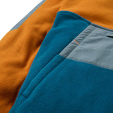 Passenger Men's Woodland 2.0 Hooded Half Zip Recycled Polar Fleece Retro Orange/Tidal Blue / Small-Retro Orange/Tidal Blue / Medium-Retro Orange/Tidal Blue / Large-Retro Orange/Tidal Blue / X-Large #- 53 Degrees North 