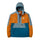 Passenger Men's Woodland 2.0 Hooded Half Zip Recycled Polar Fleece Retro Orange/Tidal Blue / Small-Retro Orange/Tidal Blue / Medium-Retro Orange/Tidal Blue / Large-Retro Orange/Tidal Blue / X-Large #- 53 Degrees North 