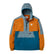 Passenger Men's Woodland 2.0 Hooded Half Zip Recycled Polar Fleece Retro Orange/Tidal Blue / Small-Retro Orange/Tidal Blue / Medium-Retro Orange/Tidal Blue / Large-Retro Orange/Tidal Blue / X-Large #- 53 Degrees North 