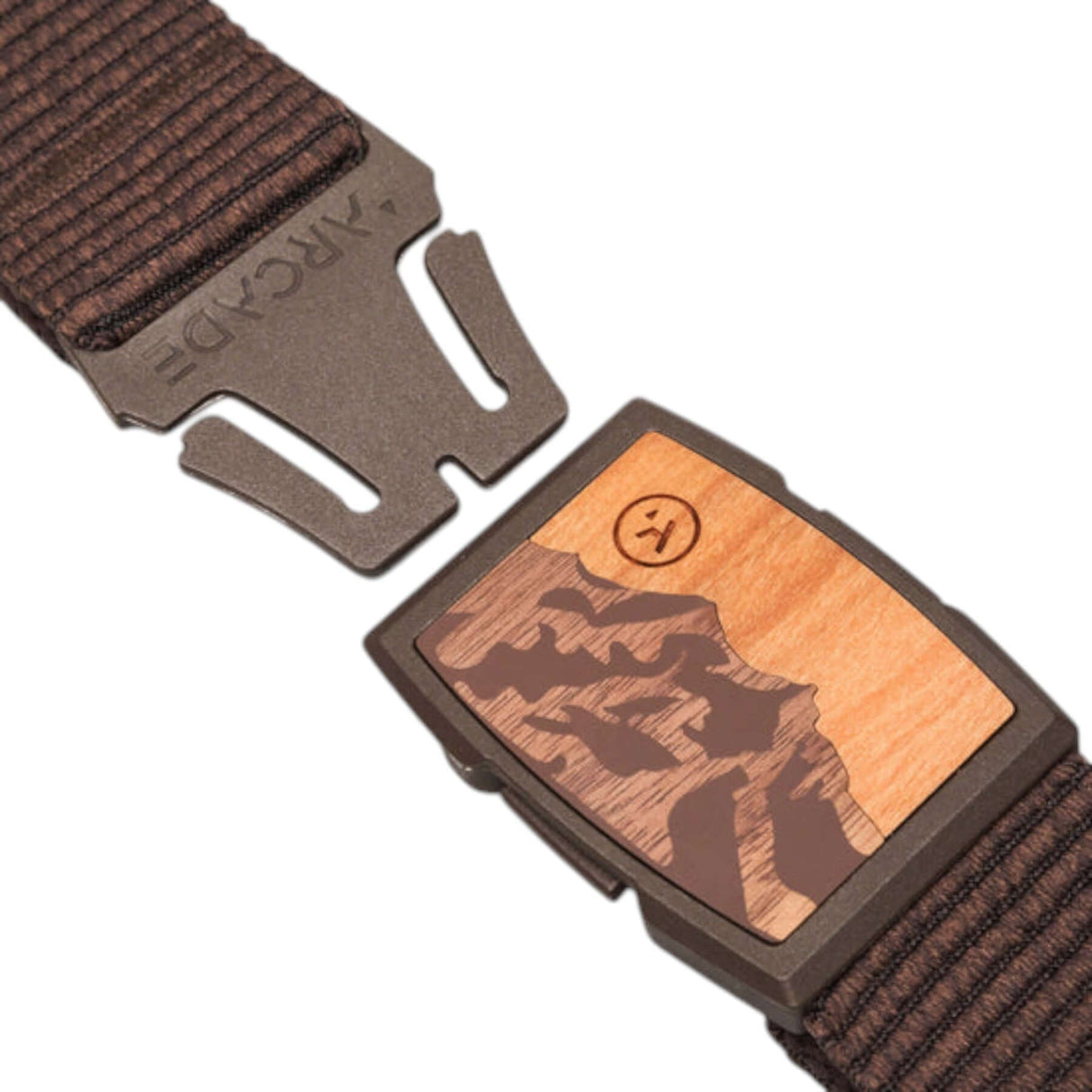 Arcade Experience Woody Belt Heather Walnut #- 53 Degrees North 