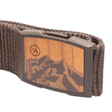 Arcade Experience Woody Belt Heather Walnut #- 53 Degrees North 