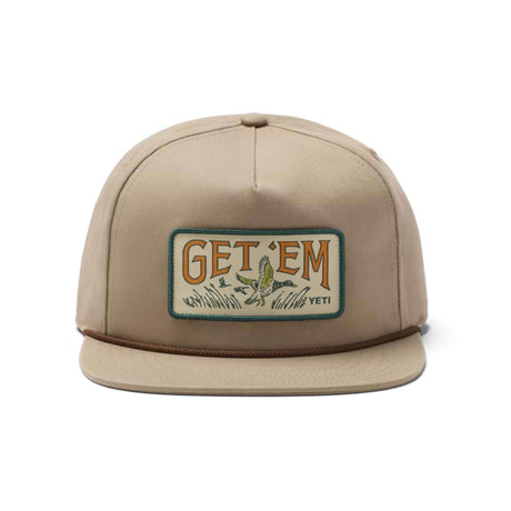 YETI Get Em Flat Brim Snapback Taupe - 53 Degrees North 