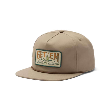 YETI Get Em Flat Brim Snapback Taupe - 53 Degrees North 