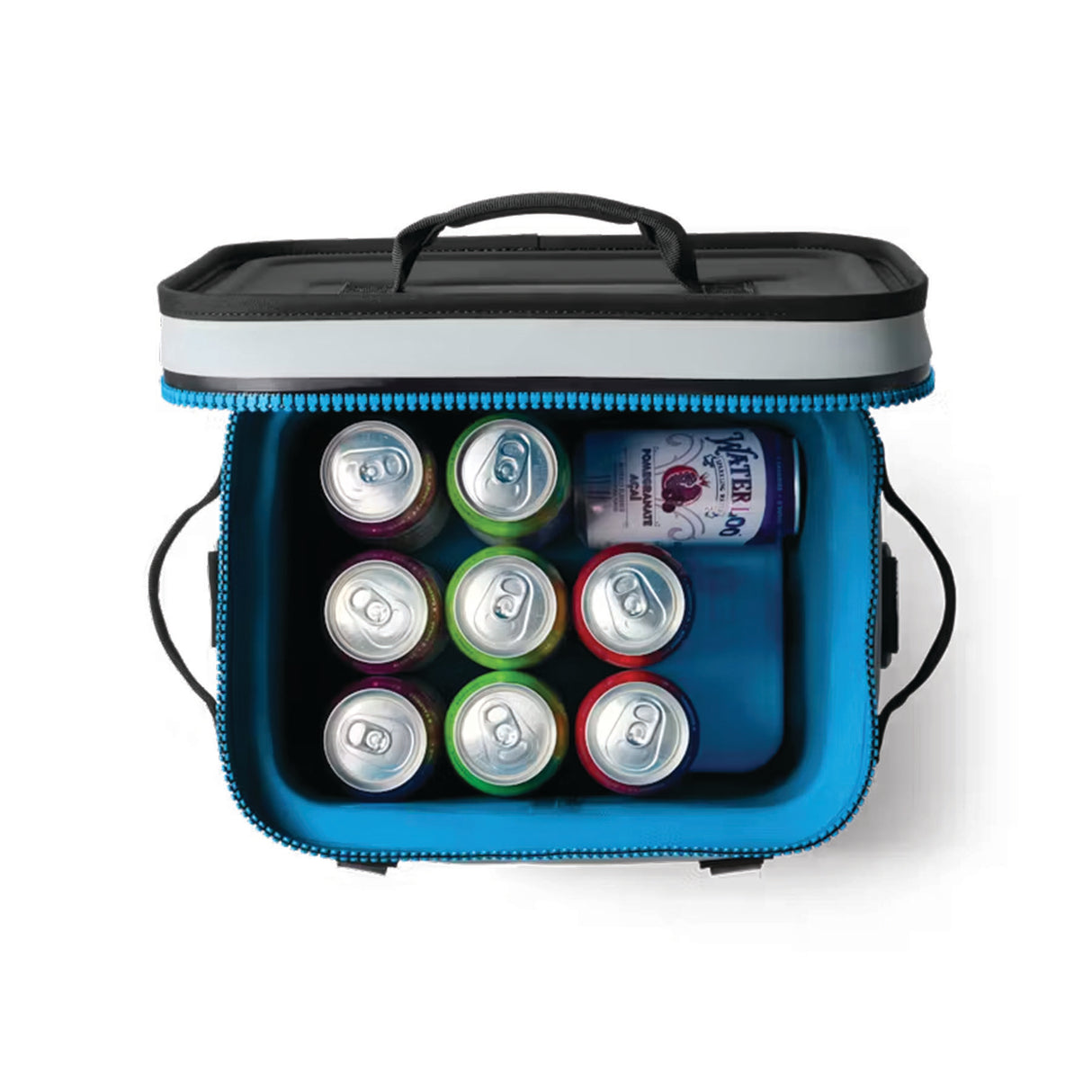 YETI Hopper Flip 12 Soft Cooler Fog Gray/Blue-Ridgeline-Firefly Yellow-Key Lime-Black - 53 Degrees North 