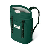 YETI Hopper M12 Backpack Soft Cooler Navy-Black Forest Green-Black - 53 Degrees North 