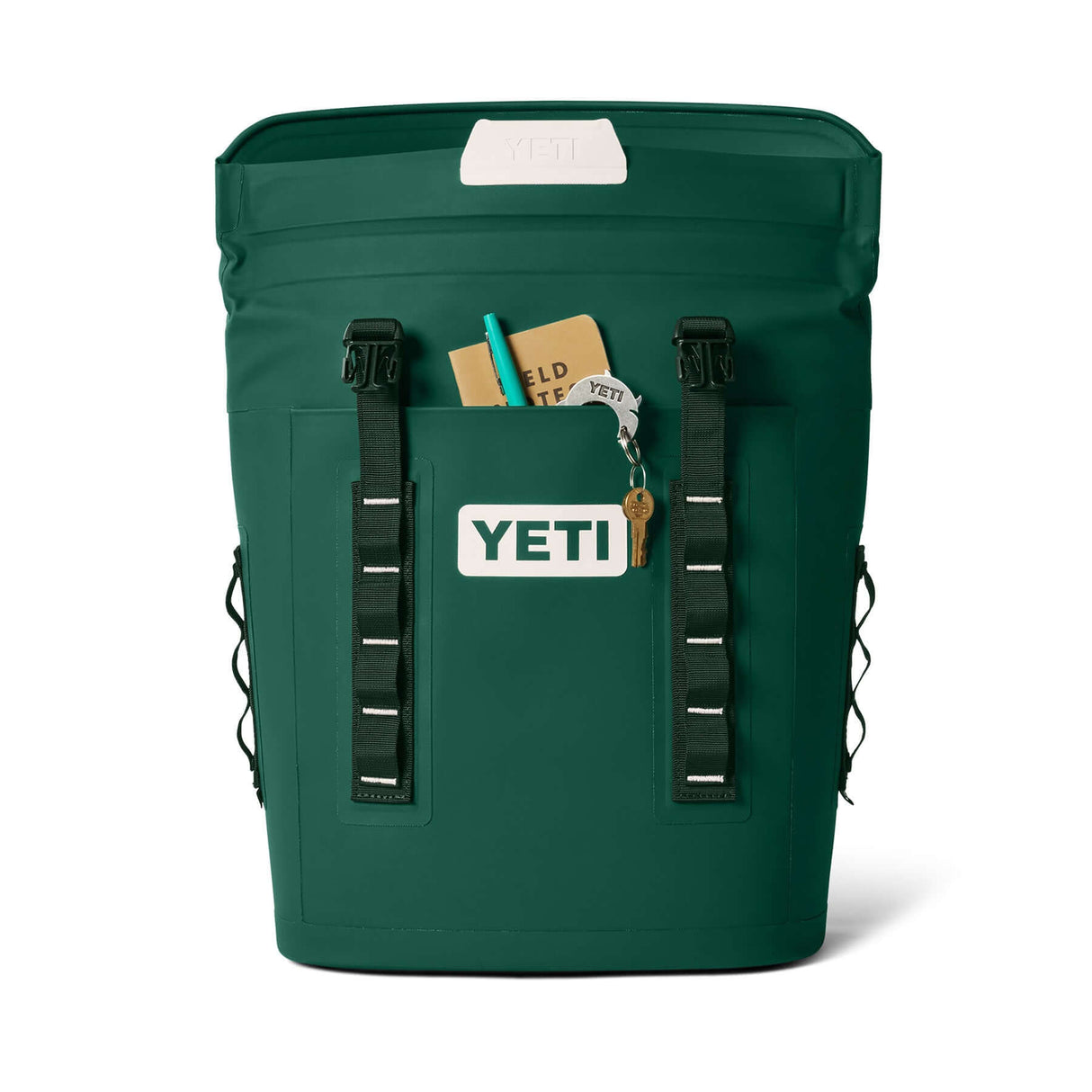 YETI Hopper M12 Backpack Soft Cooler Navy-Black Forest Green-Black - 53 Degrees North 