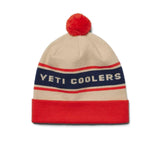 YETI Pom Beanie Green/Orange-White/Orange - 53 Degrees North 