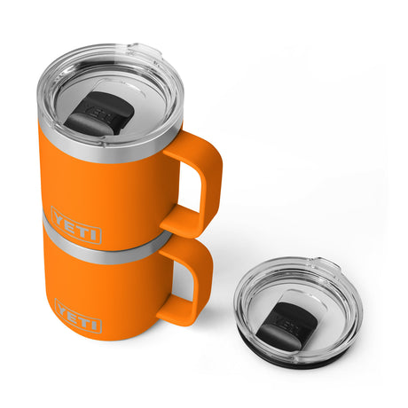 YETI Rambler 10 oz (295 ml) Ceramic Lined Magslider Mug Ridgeline-King Crab Orange-Rescue Red-Seafoam-Black - 53 Degrees North 