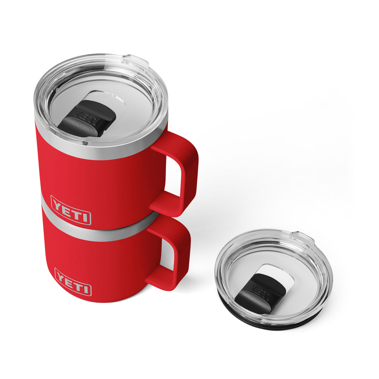 YETI Rambler 14 oz (414 ml) Ceramic Lined Magslider Mug Seafoam-Navy-White-Black-Rescue Red - 53 Degrees North 