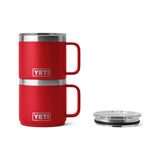 YETI Rambler 14 oz (414 ml) Stackable Mug Tropical Pink-Big Sky Blue-Ultramarine-Lowcountry Peach-Rescue Red - 53 Degrees North 