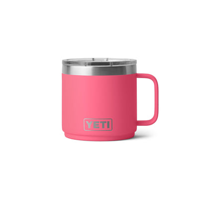 YETI Rambler 14 oz (414 ml) Stackable Mug Tropical Pink-Big Sky Blue-Ultramarine-Lowcountry Peach-Rescue Red - 53 Degrees North 