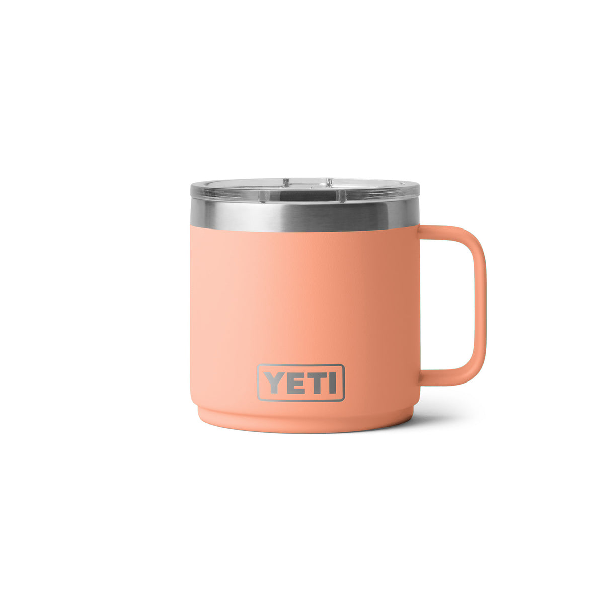 YETI Rambler 14 oz (414 ml) Stackable Mug Tropical Pink-Big Sky Blue-Ultramarine-Lowcountry Peach-Rescue Red - 53 Degrees North 