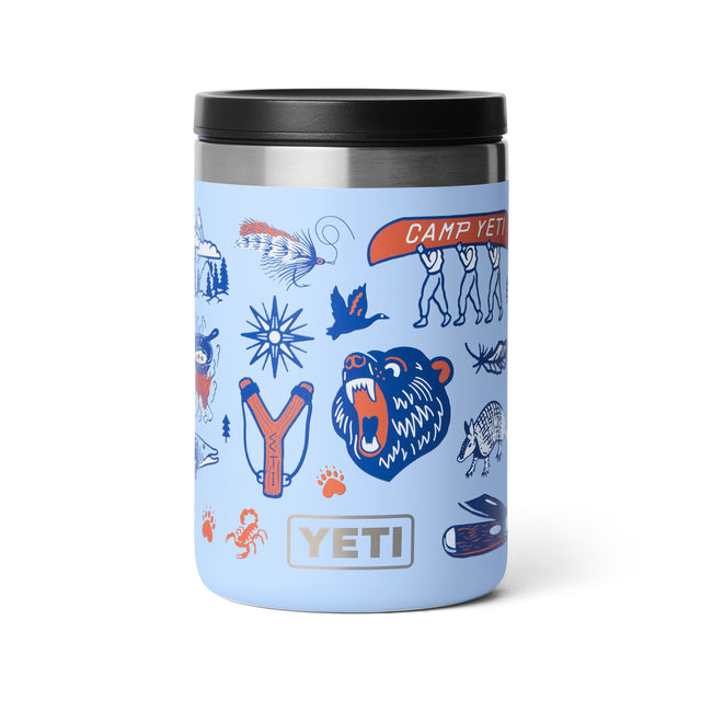 YETI Rambler 16oz (473 ml) Food Jar Big Sky Summer Camp-Cape Taupe Summer Camp-Black-White-Navy - 53 Degrees North 