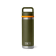 YETI Rambler 18 oz (532 ml) Bottle with Chug Cap Olive/King Crab Orange - 53 Degrees North