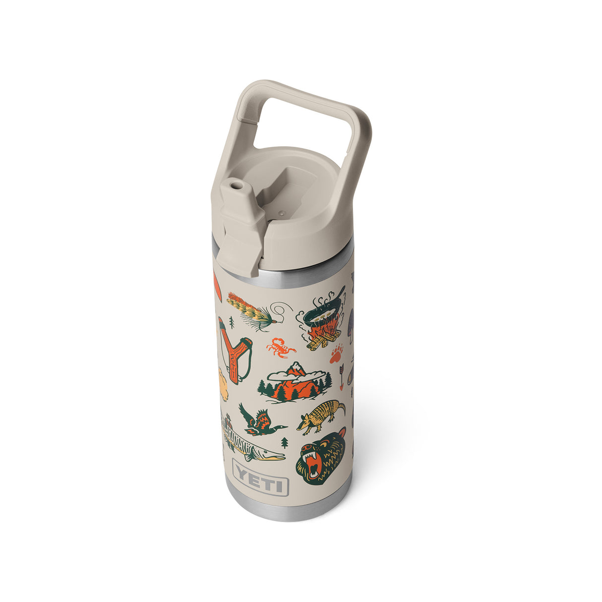 YETI Rambler 18 oz (532 ml) Straw Bottle Big Sky Summer Camp-Cape Taupe Summer Camp-Sea View-Summer Anthem-Red Bull Night Sky Navy - 53 Degrees North 