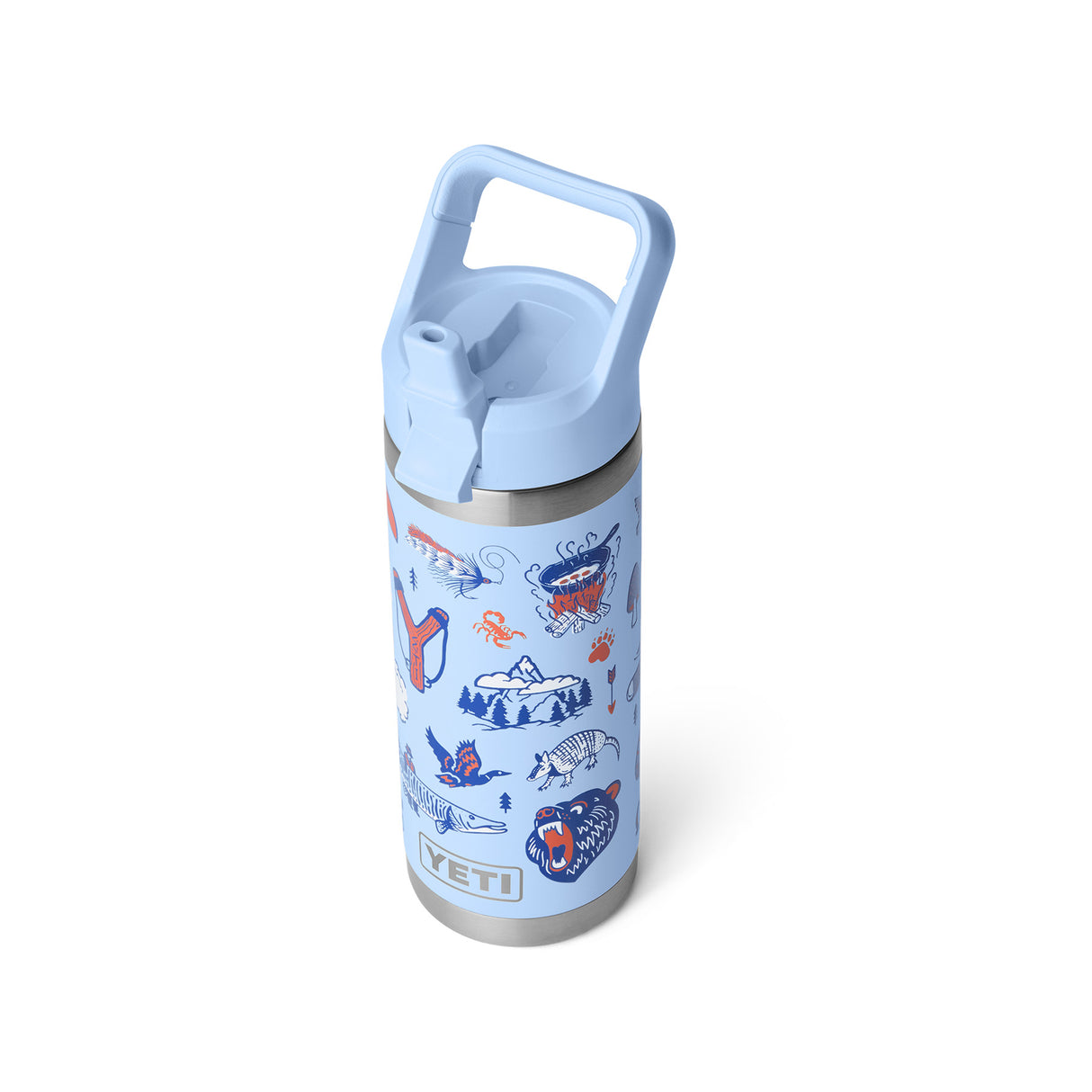 YETI Rambler 18 oz (532 ml) Straw Bottle Big Sky Summer Camp-Cape Taupe Summer Camp-Sea View-Summer Anthem-Red Bull Night Sky Navy - 53 Degrees North 