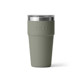 YETI Rambler 20 oz (591 ml) Stackable Cup Olive/King Crab Orange - 53 Degrees North