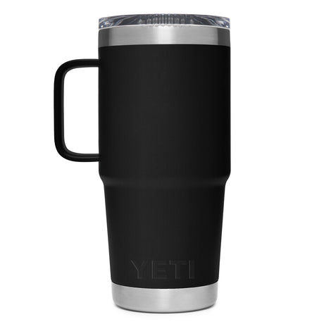 YETI Rambler 20 oz (591 ml) Travel Mug Black-White-Navy - 53 Degrees North 